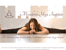 Tablet Screenshot of mandorlayoga.com